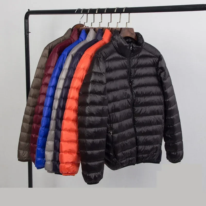 Neue Marke Herbst Winter Licht Daunen jacke Herrenmode Kapuze kurze große ultra dünne leichte Jugend schlanke Mantel Daunen jacken