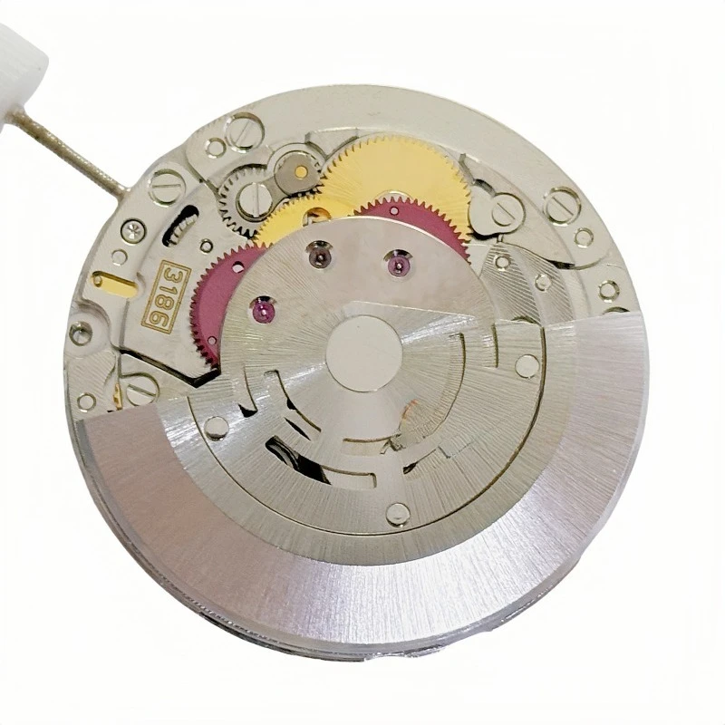 حركة الساعة لحركة 3186 المحلية، تقويم واحد ثلاثي الساعة لحركة GMT بأربعة دبابيس، حركة طبق الأصل #3