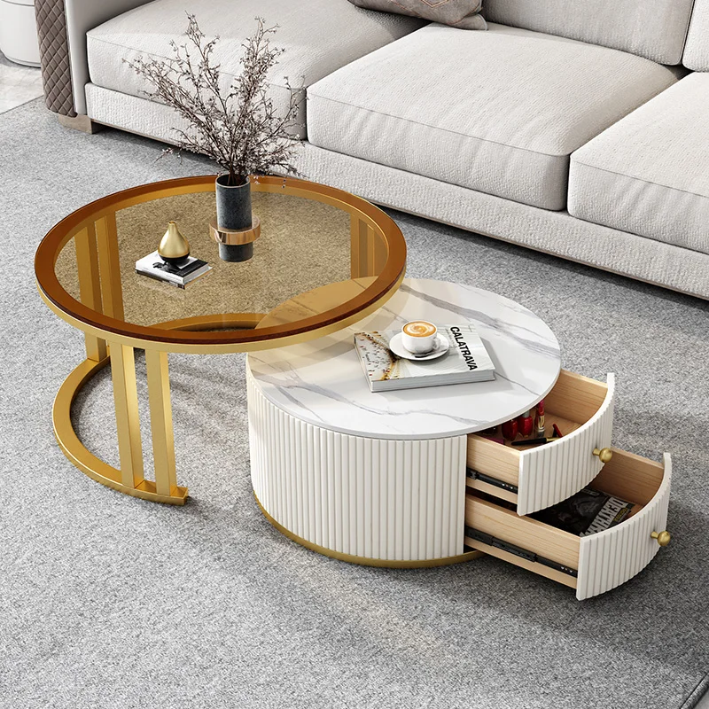 Ethiopian Glasses Style Tv Stand and Glass Set Living Room Modern Coffee Table, Tv Stand With Coffee Table Set