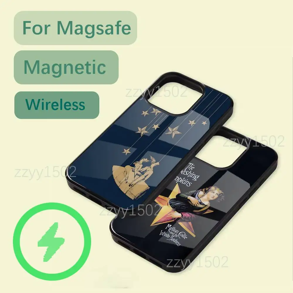 

Rock The Smashing Pumpkins Phone Case For iPhone 17,16,15,14,13,12,11,Pro,Max,Plus,Mini,SE4,E Magsafe Wireless Charging