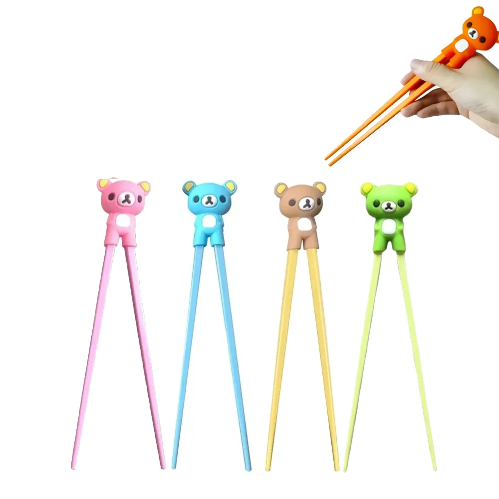 Cute Bear Chopsticks Kids Toddler For Kids Learning Training Chopsticks Aids Sushi Chopsticks Learner Helper Kids Favors