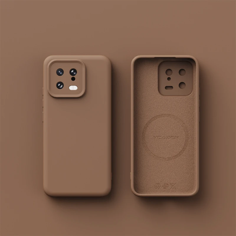 Für Drahtlose Lade Magsafe Weiche Flüssigkeit Silikon Telefon Fall Für Xiaomi 13 12 Pro 12x 12s Magnetische dünne Haut Schutz Abdeckung