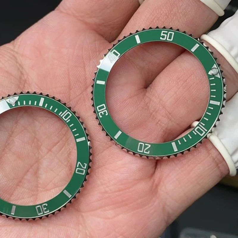 Watch Parts Black Green Ceramic Bezels Insert For 41mm Submariner 126610