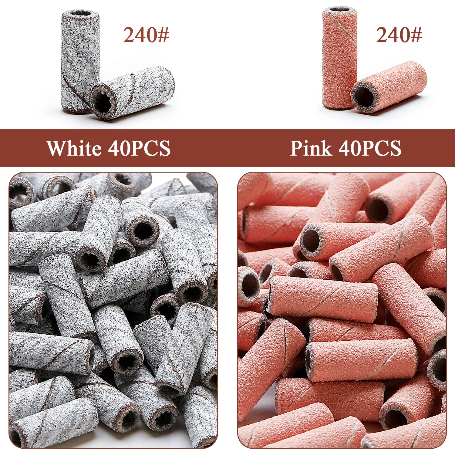 3 مللي متر 80 قطعة زيبرا صغيرة مسمار الرملي العصابات آلة كهربائية مسمار لقمة ثقب UV هلام الاكريليك مزيل طلاء الأظافر ل أداة الإكسسوارات