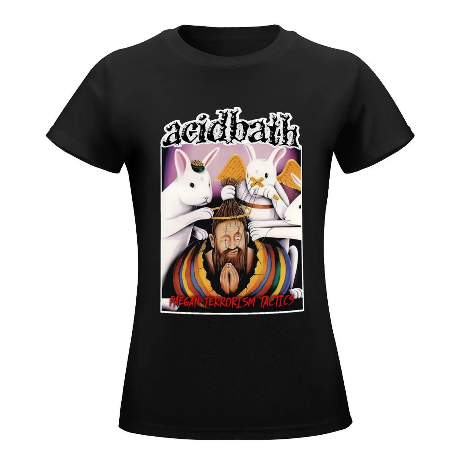 Acid Bath Rabbit T-Shirt summer top hippie clothes tees tops Women's tee shirt