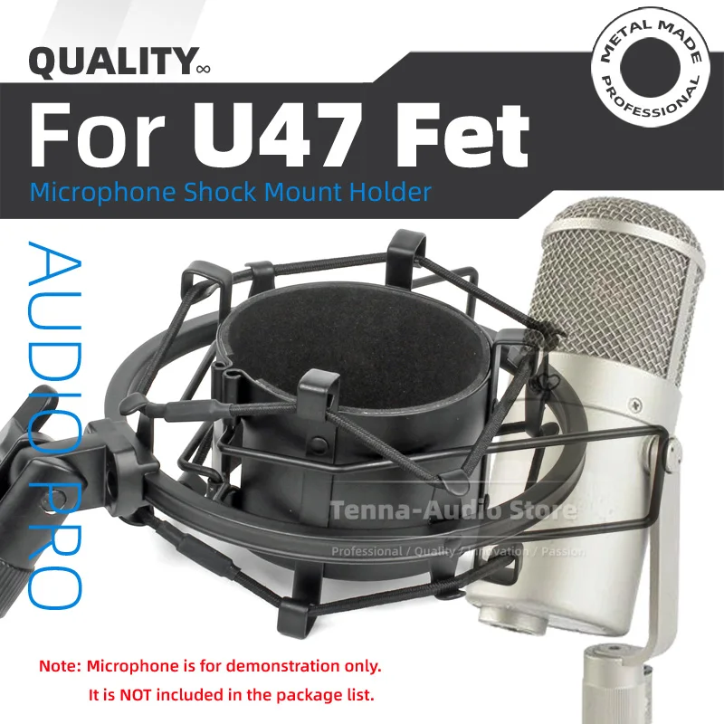 For U47 U 47 FET Shock Mount Microphone Isolation Shockproof Mic Spider Holder Shockmount Anti Vibration Isolate Stand