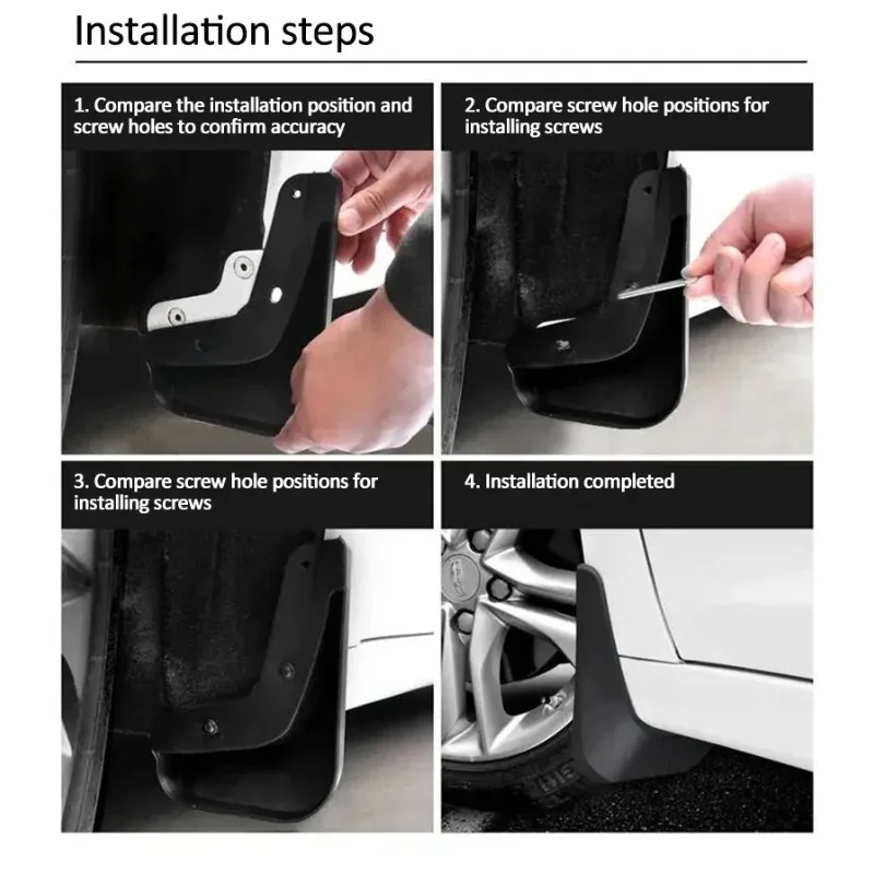 4 قطعة اللوحات الطينية للسيارة BMW IX3 G08 2021 2022 2023 مصدات السيارات المضادة للرذاذ واقيات الطين المضادة للتجمد واقيات الطين ملحقات السيارة #5