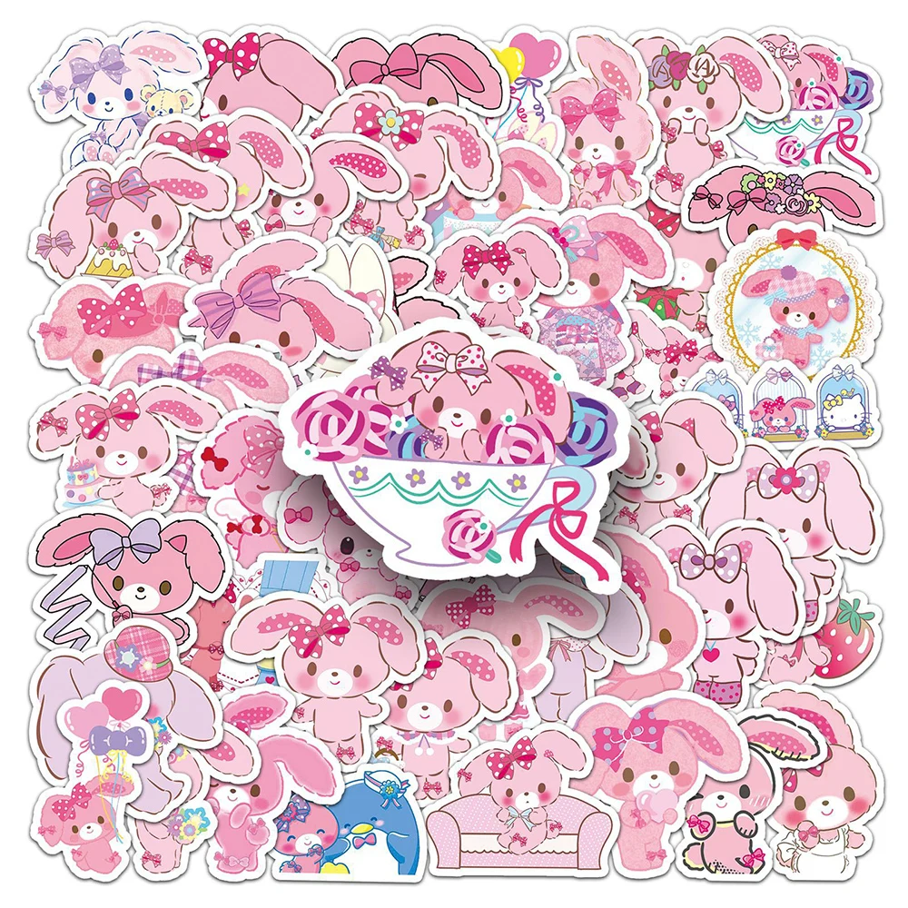 10/30/50pcs Kawaii Sanrio Bonbonribbon Stickers Kawaii Girls Kids Cartoon Decals DIY Stationery Laptop Cute Anime Sticker Toys