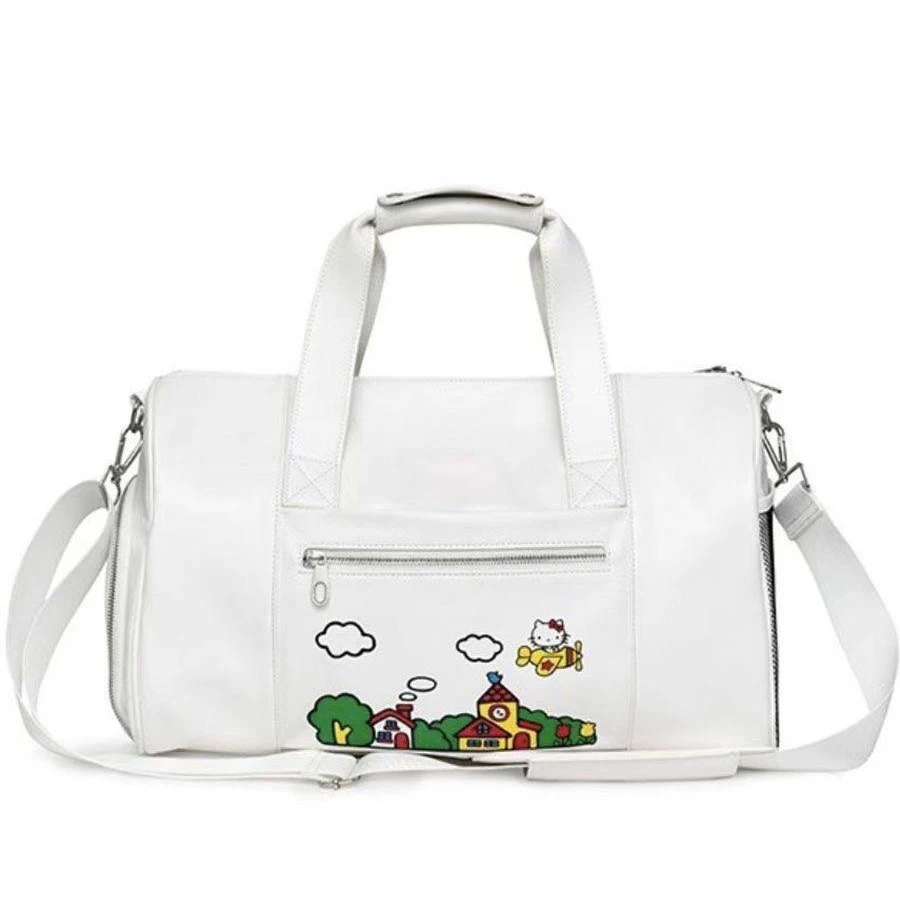 Hello Kitty Torba materiałowa o dużej pojemności, ręczna torba na siłownię Anime, torba podróżna Crossbody, wszechstronna torba na ramię i Crossbody