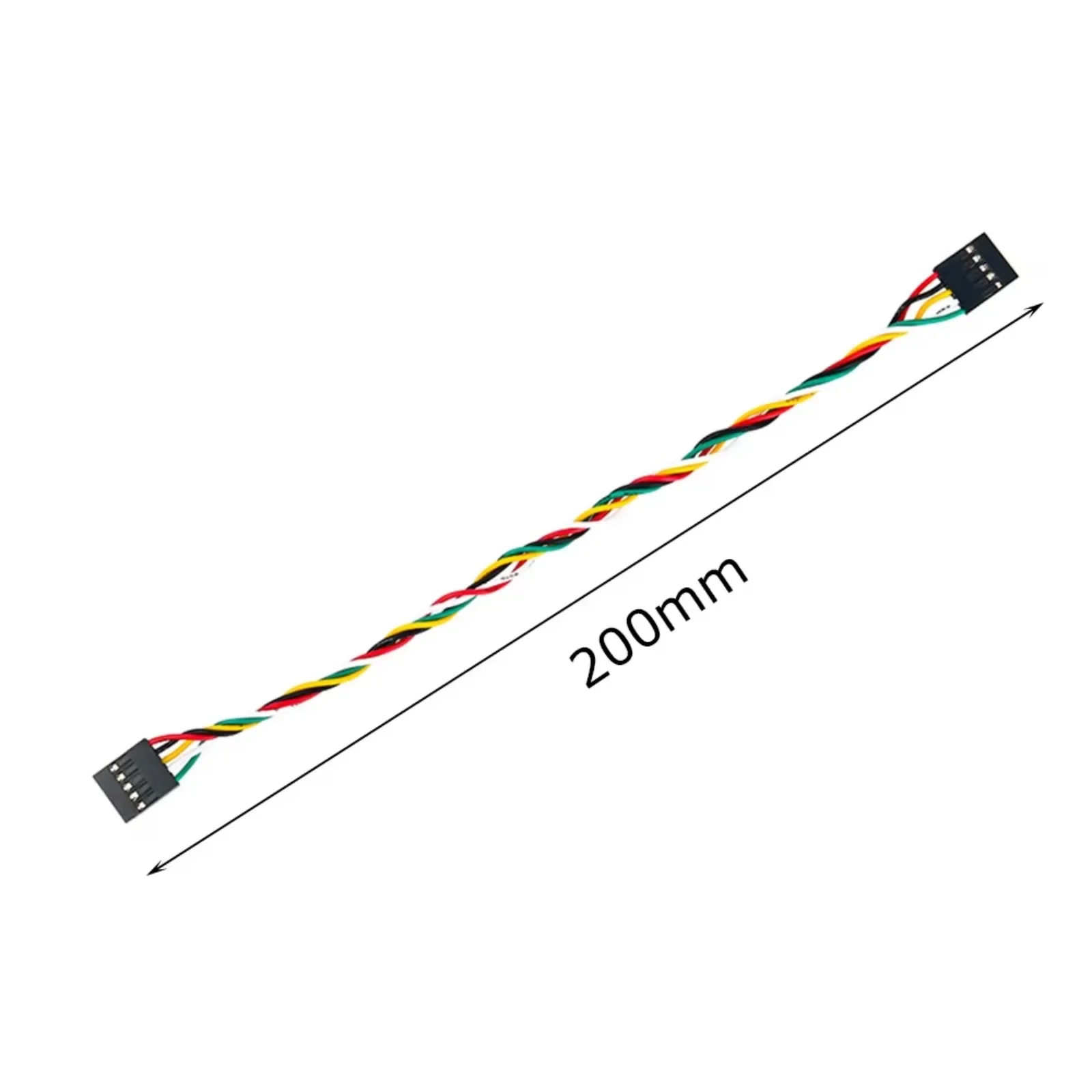 10Pcs 5-Pin Female to Female Jumper Wires 20cm Microcontroller Board Cables Ribbon Wire Line Kit Electronics Developer