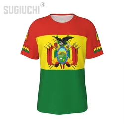 Unisex Nation T-shirt Bolivia Flag Bolivian T-shirts jersey For Men Women Soccer Football Fans Gifts Custom clothes tee