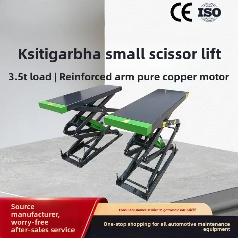 

Car Lift Maintenance Equipment Scissor Type Ground Pneumatic Hydraulic Mobile Lift Platform Floor Type