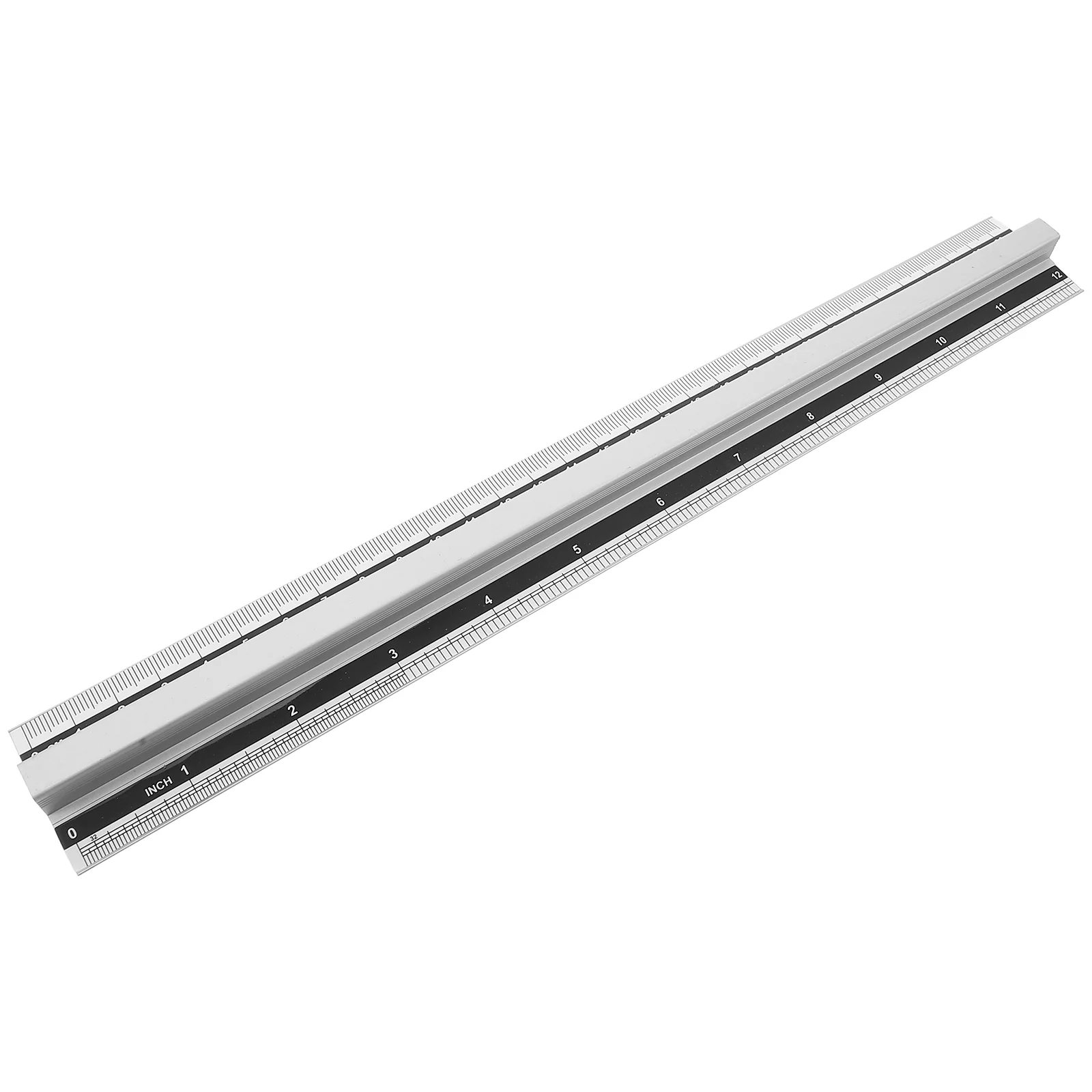 Gereedschap Aluminium Liniaal Kantoor Liniaal Levert Tekening Draagbare Schaal Accessoires Geometrie Rechte Zilveren Metalen Wiskunde