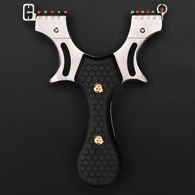 Imagem -02 - High Precision Metal Slingshot para Caça Aim Assist Tiro Simples Skin Band Pacote Kit ao ar Livre