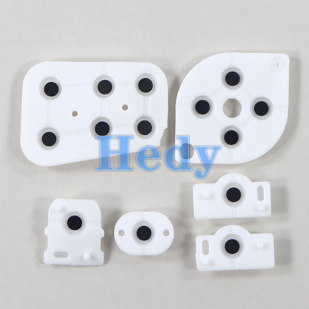 N64 컨트롤러 조이패드용 교체 고무 수리 부품 1세트, N64 전도성 버튼 실리콘 패드