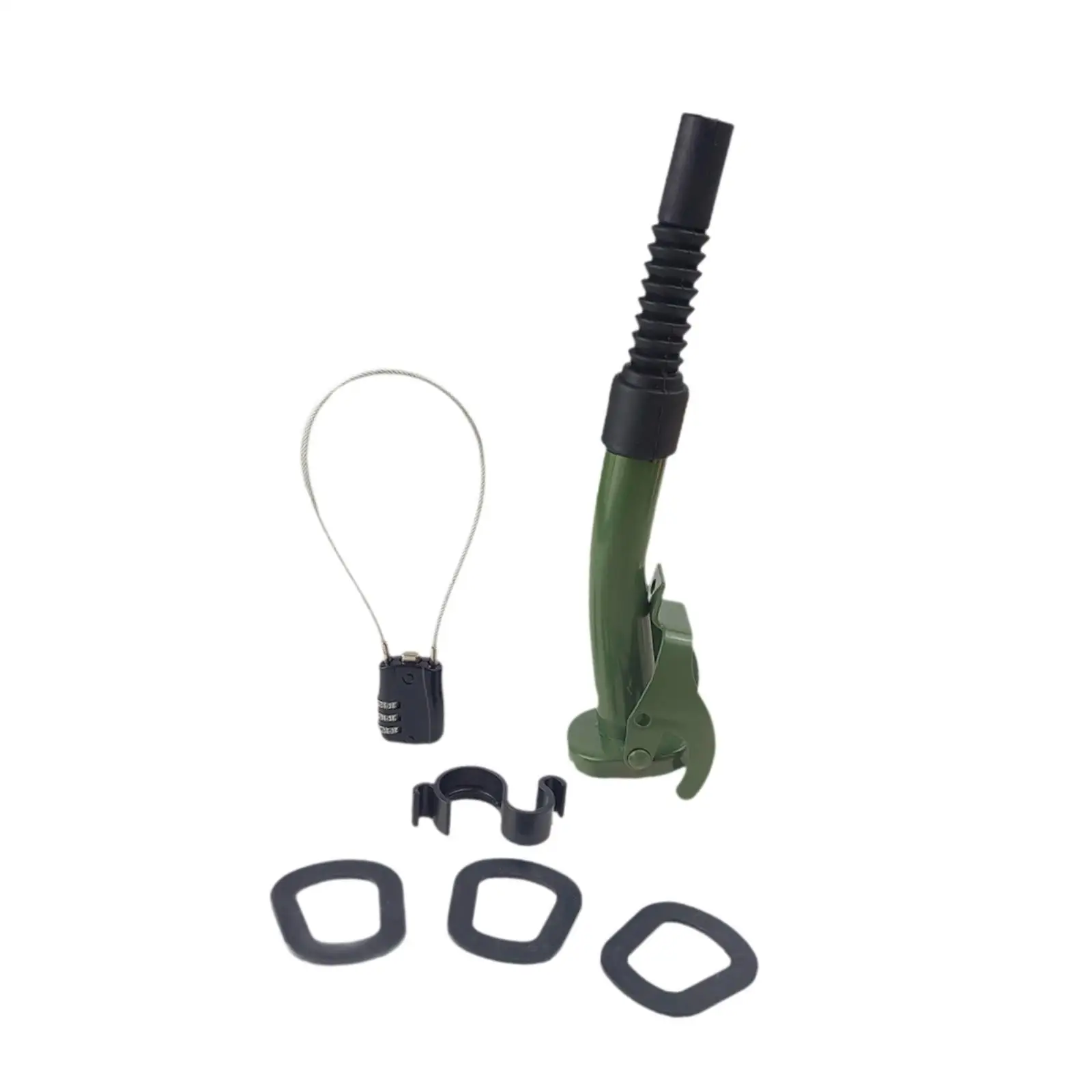 

Metal Fuel Can Spout Oil Pourer Sturdy Leakproof, Flexible, Long Nose, Easy