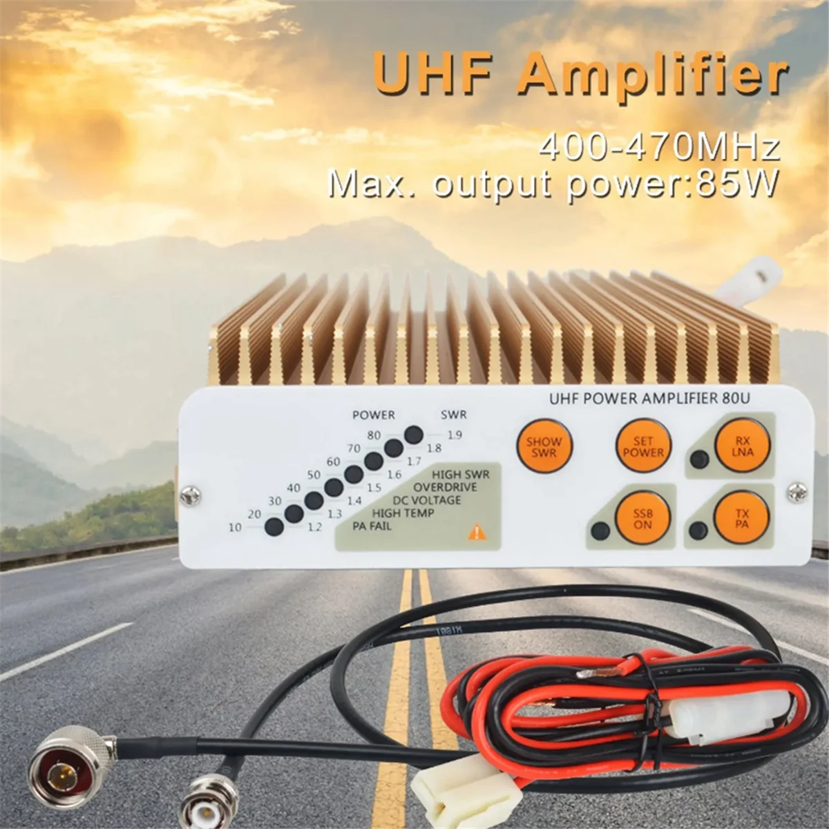 Imagem -06 - Uhf Walkie Talkie Amplificador de Potência Nível Conjunto de Potência 1080w 1.21.9 V550 wr Modo Modulação fm am Ssb