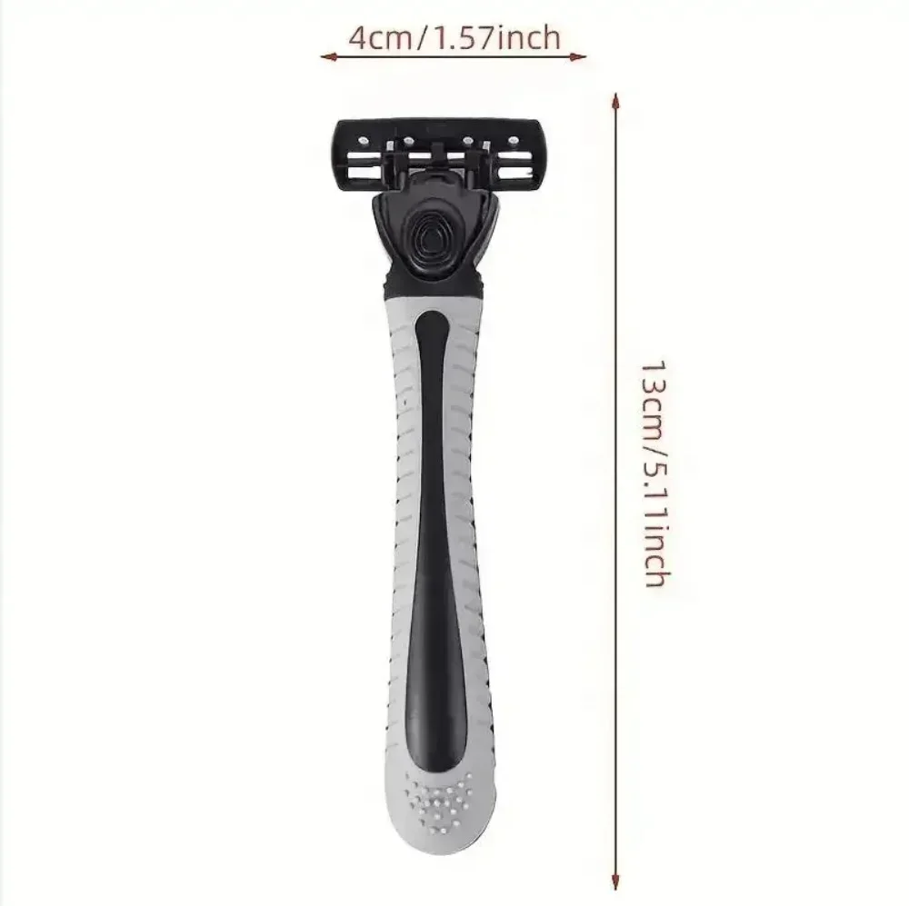 Men's Shaving Blades Three Layer Blade Shaver Barber Razor Reusable Safety Razor Imported Blade Multi Tool Head Change Blades