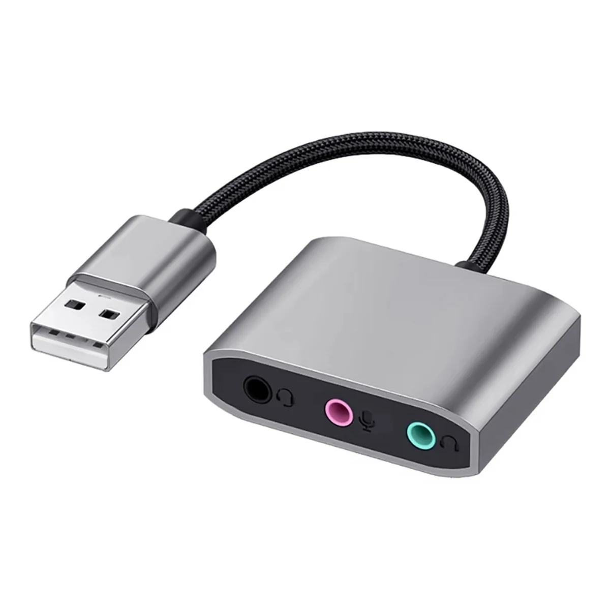 جديد 3 في 1 خارجي USB كارت الصوت الصوت جاك 3.5 مللي متر مهائي كابلات HIFI الصوت لميكروفون المتكلم سماعة الكمبيوتر المحمول