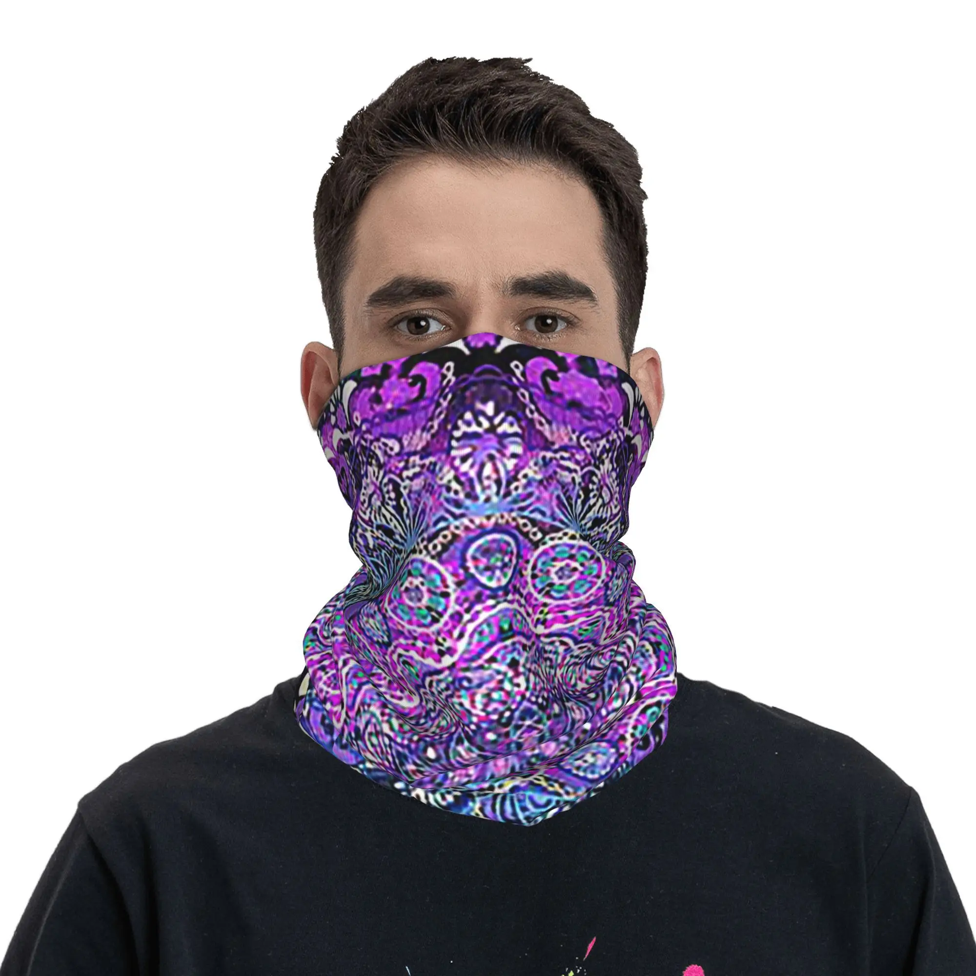 

Cosmic Love Mandal Bandana Neck Gaiter Printed Wrap Mask Scarf Warm Headwear Outdoor Sports For Men Women Adult Washable