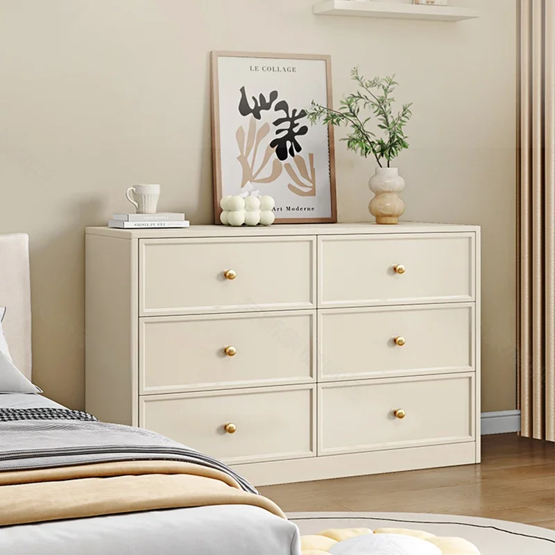 

Luxury Modern Cream Dresser Cabinet Premium Hidden Storage Living Room Cabinets Vintage Handles Dressoir Kast Home Furniture