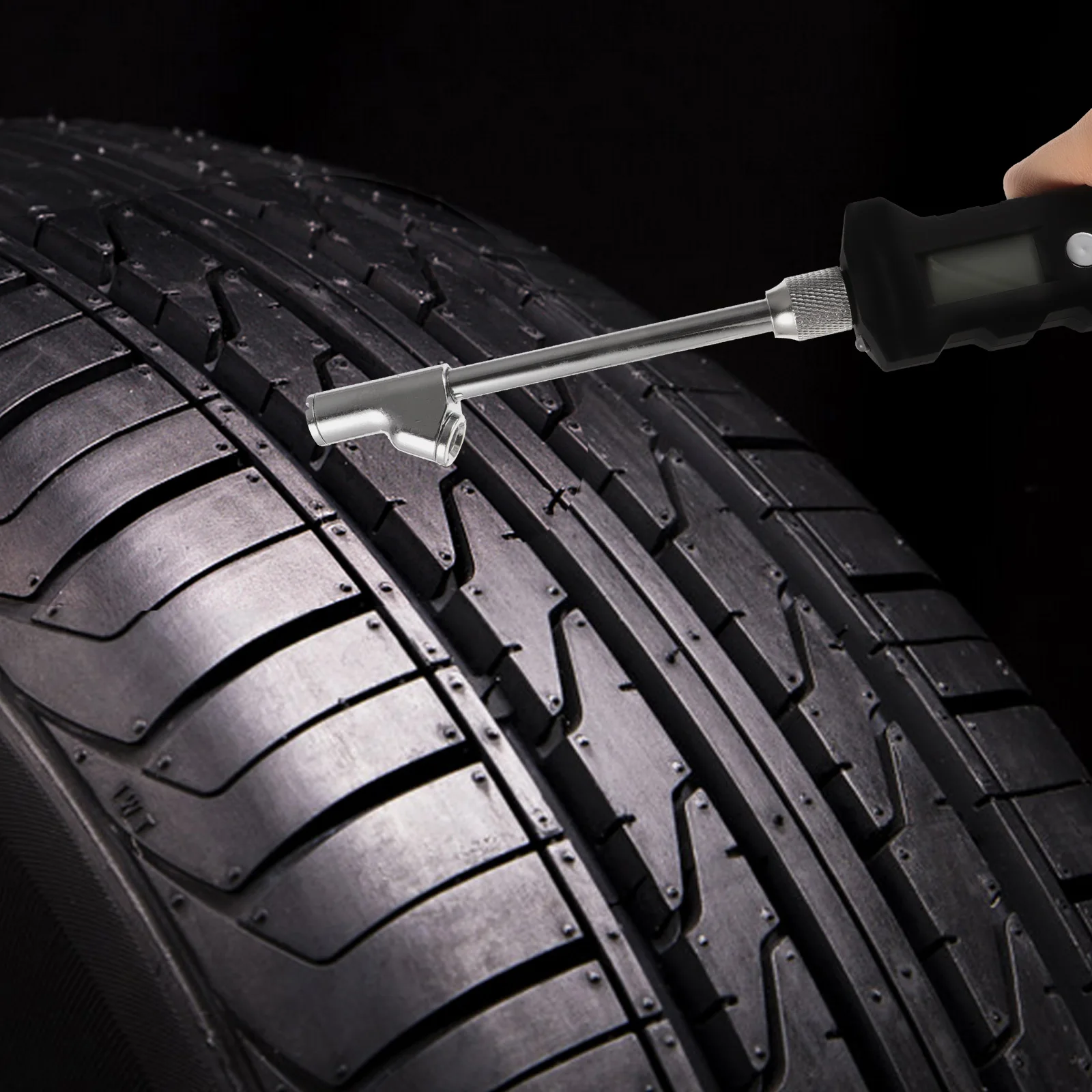 

Heavy Duty Digital Tire Pressure Gauge 0-250Psi Durable Abs Metal Construction Clear Display For Truck Rv Car Tires Portable