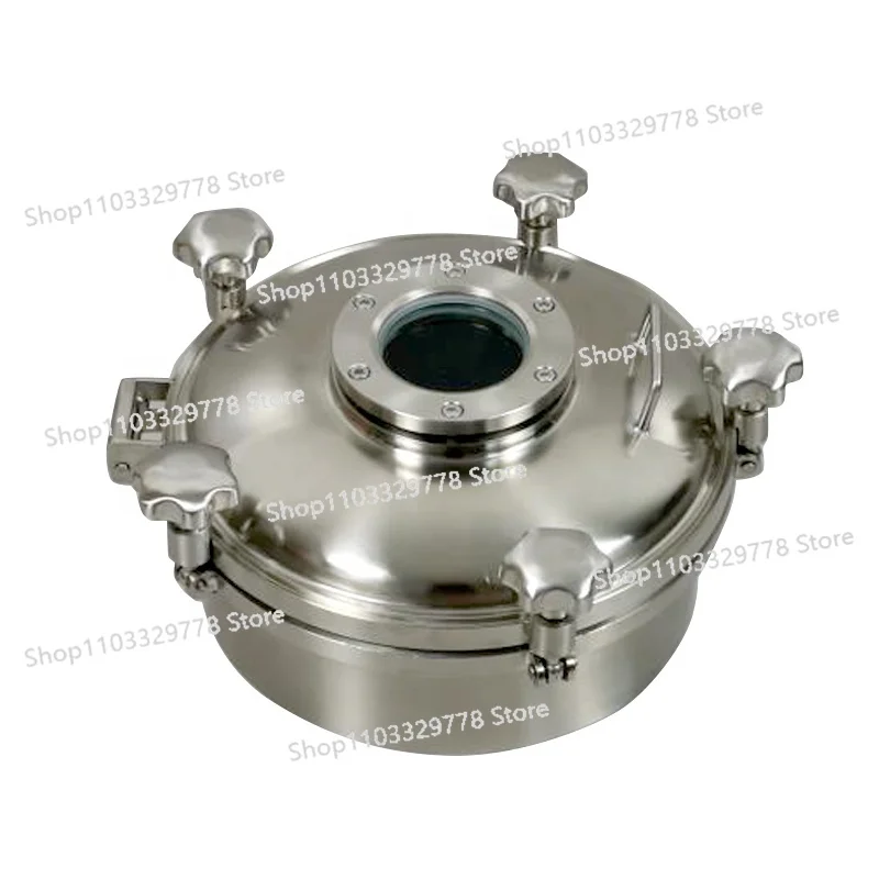 

SS304/316L Stainless Steel Sanitary Tank Manhole Cover with Observation Glass for Fabrication Services