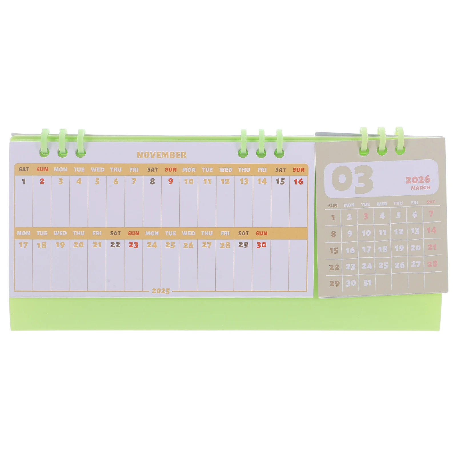 

Компактный ежемесячный настольный календарь на 2026 года, двойной переплет, усиленное основание, эффективный планировщик управления временем, органайзер для ноутбука