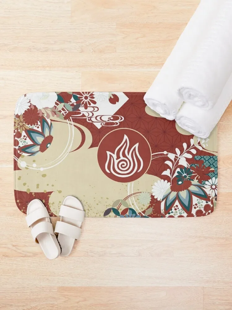 Fire Nation Tapestry Bath Mat Bathroom Rugs And Set Bathroom Shower Curtain Front Door Bathroom Carpet Mat