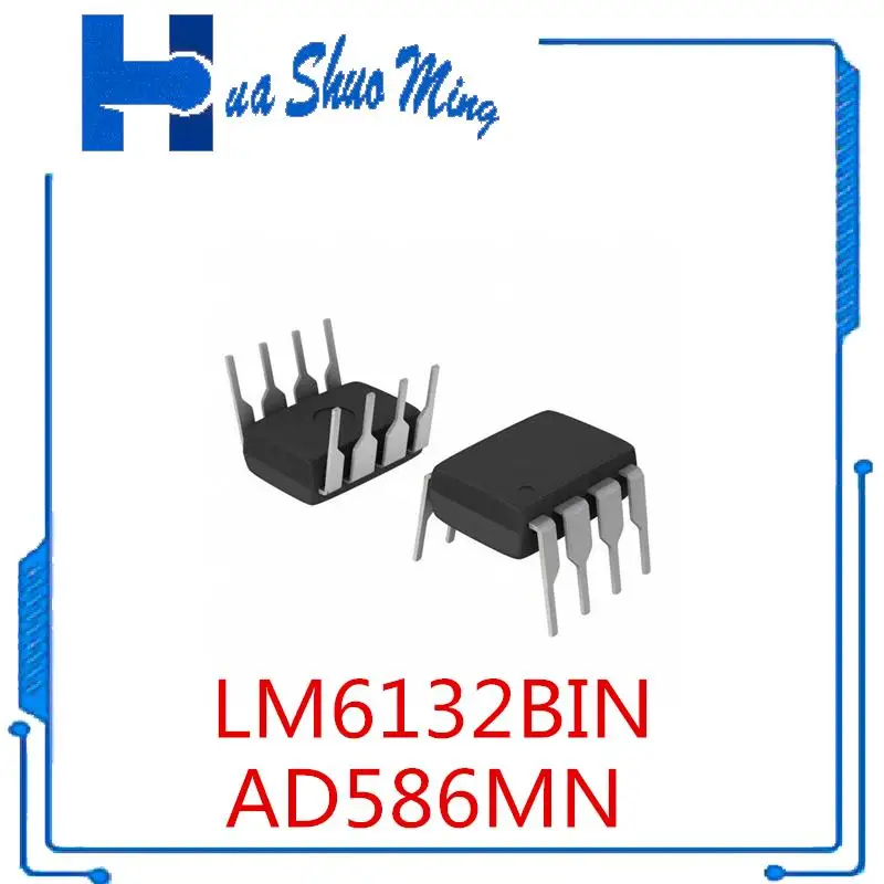 10Pcs/Lot   LM6132BIN  LM6132 AD586MN DIP8