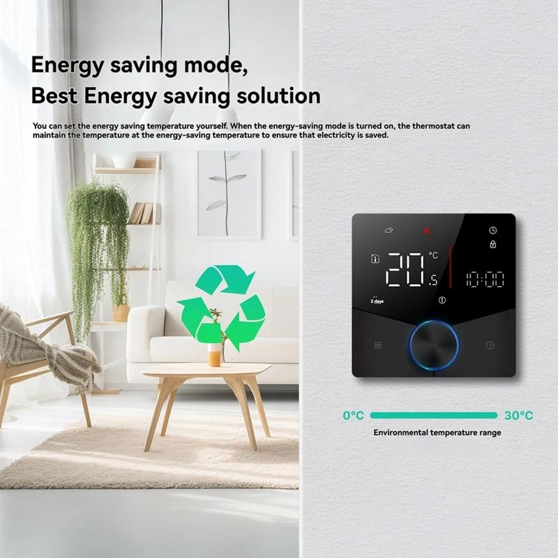 ABNO-Floor Warm Heating Thermostat Temperature Controller Wifi Tuya GB For Electric Heating Thermostat Energy Saving Switch