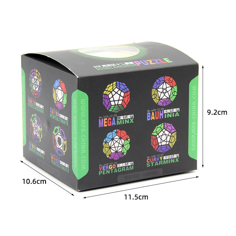 Novo original mf8 louco dodedrombus cubo mágico 3 camada rhombic dodecaedro cubo profissional eduuação brinquedos jogo lógica adesivos