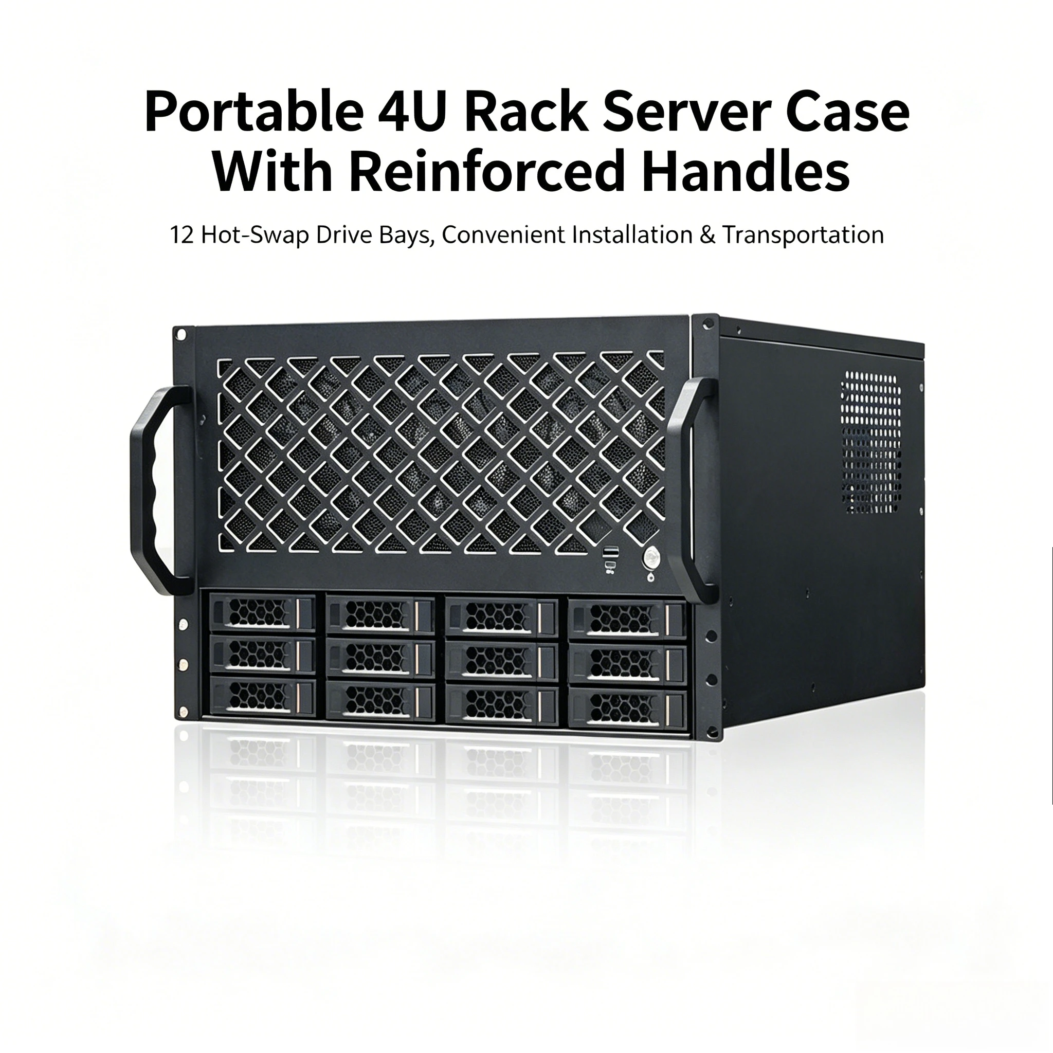 12 Bay Desktop Rack Mount NAS Enterprise Storage Server Supports 360 Cold Line Data Storage