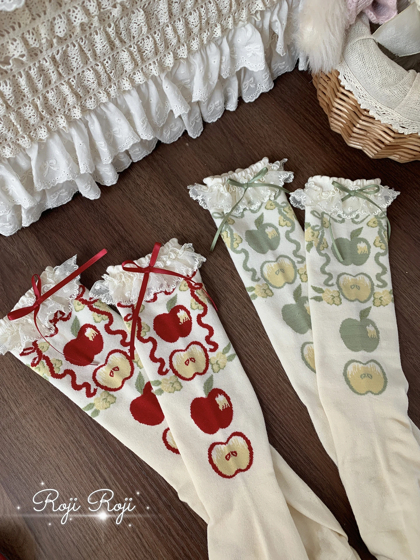 

Кружевные носки в стиле Лолиты, женские летние дышащие хлопковые узкие носки с бантом, Лолита, японский стиль