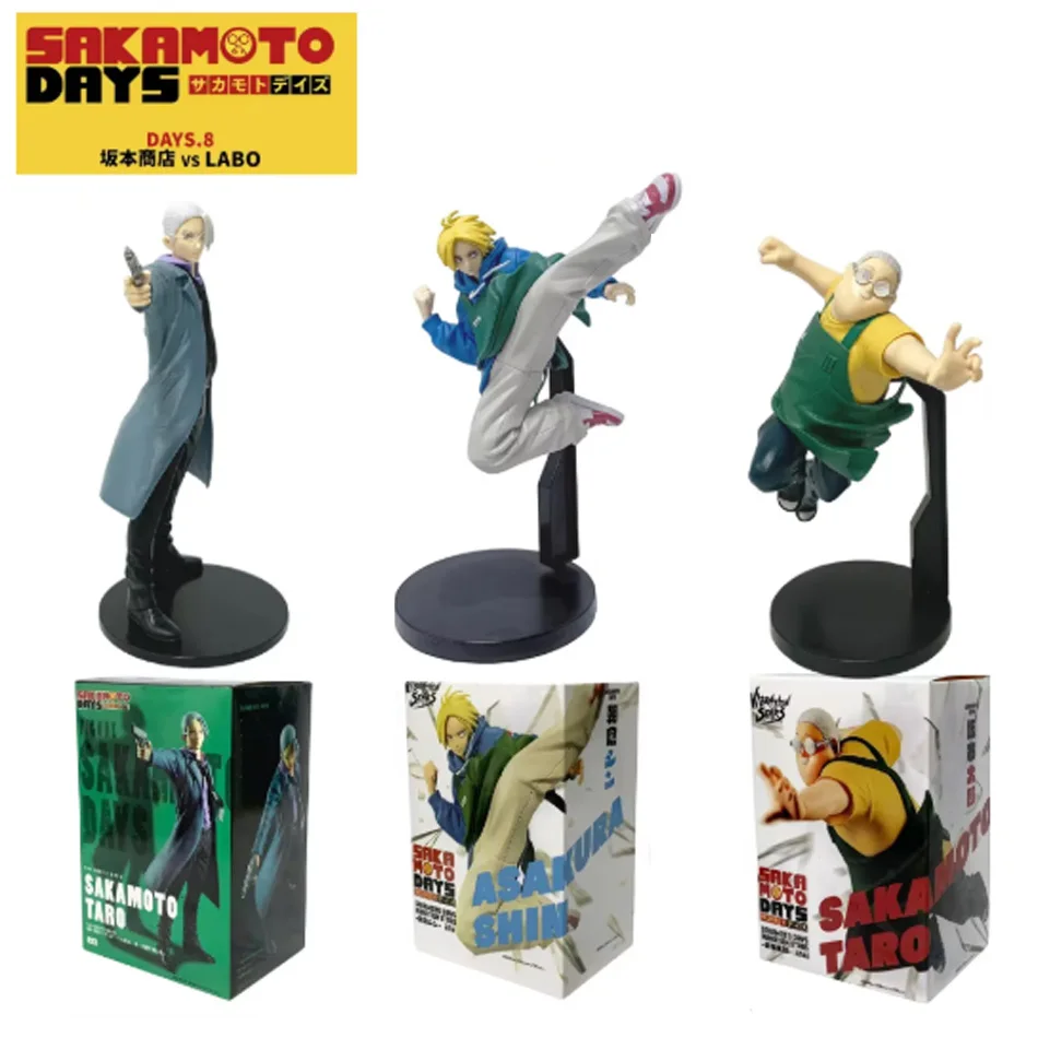 

In Stock Original Bandai Banpresto SAKAMOTO DAYS Nagumo Yoichi Osaragi Taro Sakamoto Shin Asakura Anime Action Figure Toys