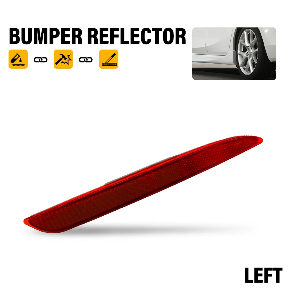 Left Tail Light Reflector For Mazda 3 / Axella 2011 2012 2013 Accessories Rear Bumper Fog Light Reflective Lamp Red Lens