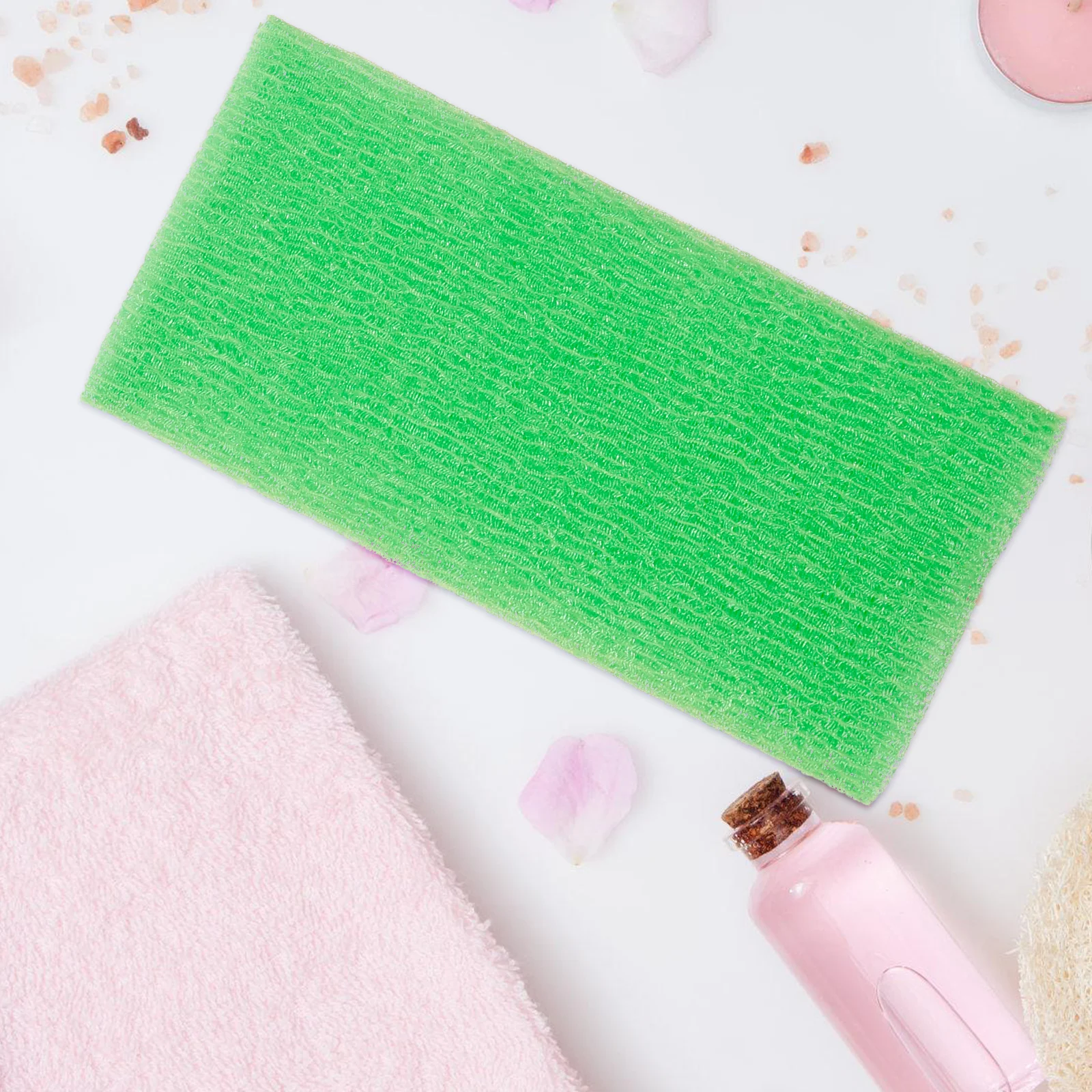 

4Pcs Exfoliating Bath Cloth Nylon Back Scrubber Long Shower Towel Deep Clean Body Smooth Dry Exfoliating Bath Cloth