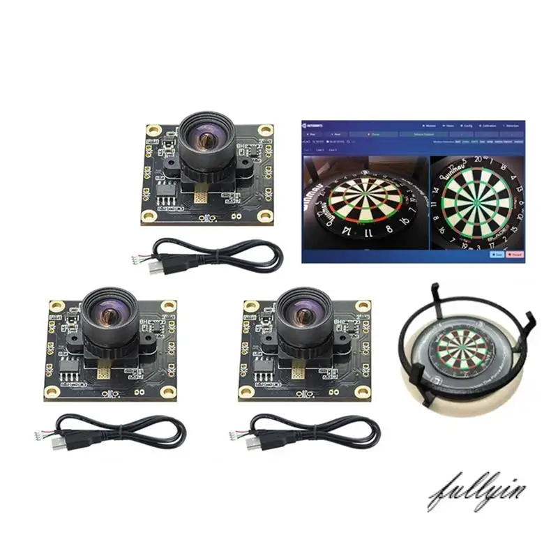 

FULL-6Pcs OV9732 100 Degrees 1280X720 30Fps Camera Module For Autodarts Io With 3 Meters Cable,PCB SIZE:32X32mm,Camera Module