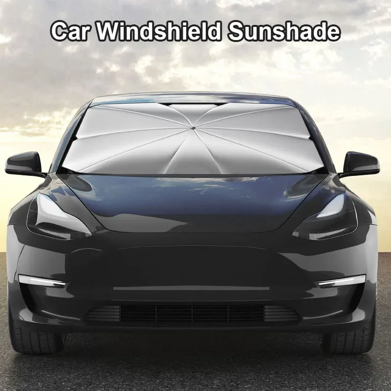 Pára-sol do pára-brisa dianteiro, guarda-sol dobrável do carro de verão, isolamento térmico e produtos de proteção solar, guarda-sol do carro 2025