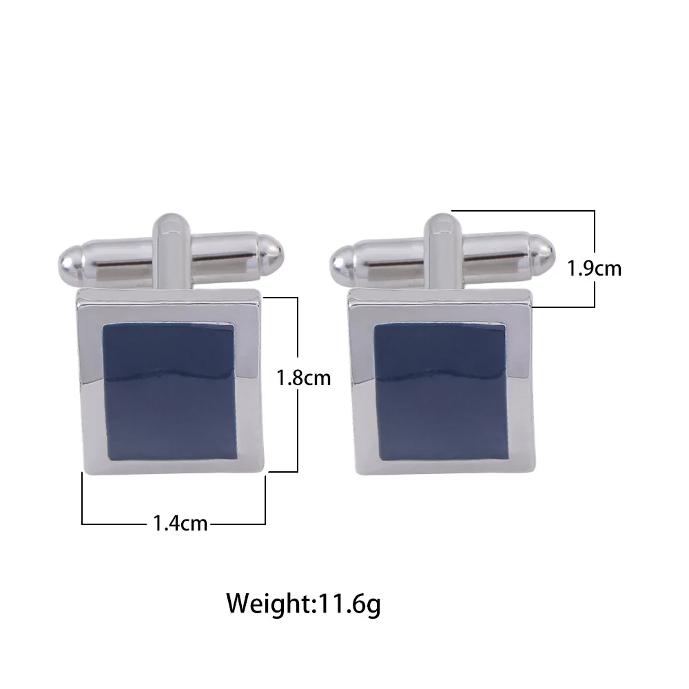 Fashion Versatile White Navy Alloy Men\'s Cufflinks  Business Wedding Suit Shirt Metal Sleeve Studs Wholesale