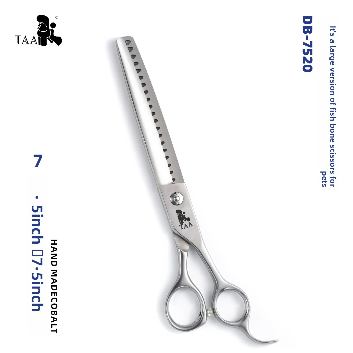 

Taa it it pet grooming scissors fish bone scissors db7520 dog cat teddy hair trimming fish bone scissors