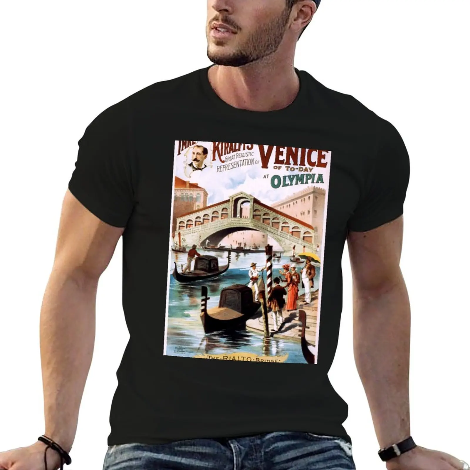 Vintage 1891 Venice Travel Art T-ShirtT-Shirt rapper graphic tees shirts graphic tees shirts graphic anime shirts men