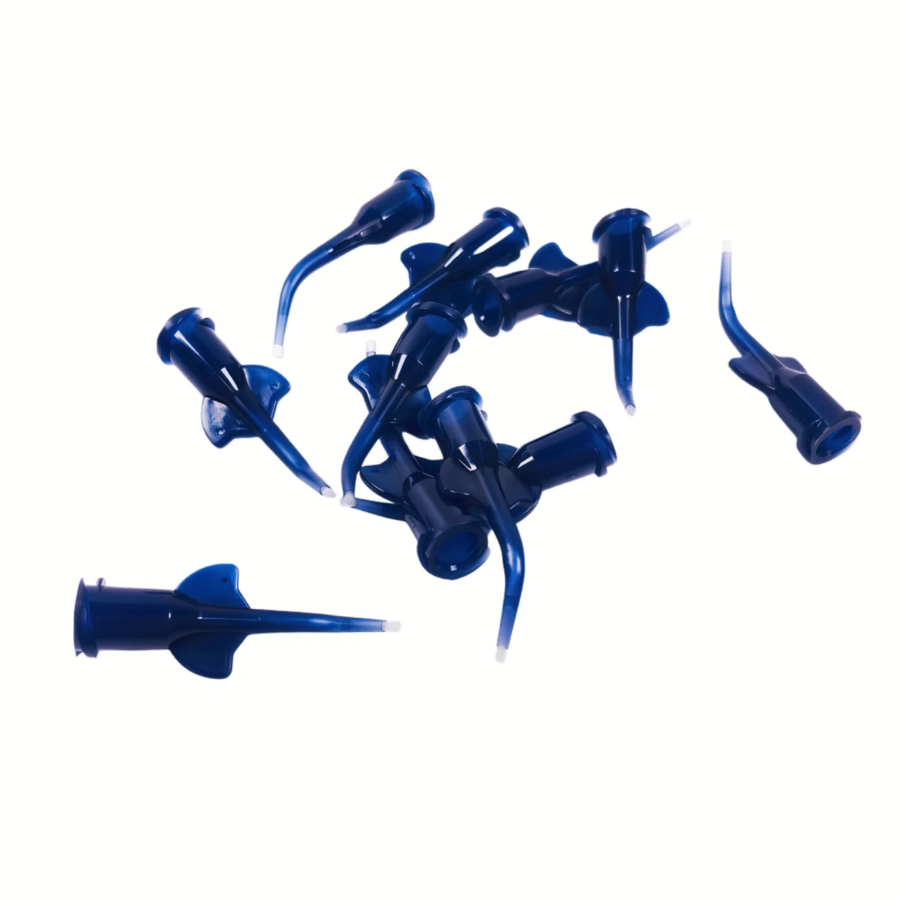 100Pcs Dental Mini Brushes Syringe Needle Tips With Brush Delivery Liner Appliator Infusor