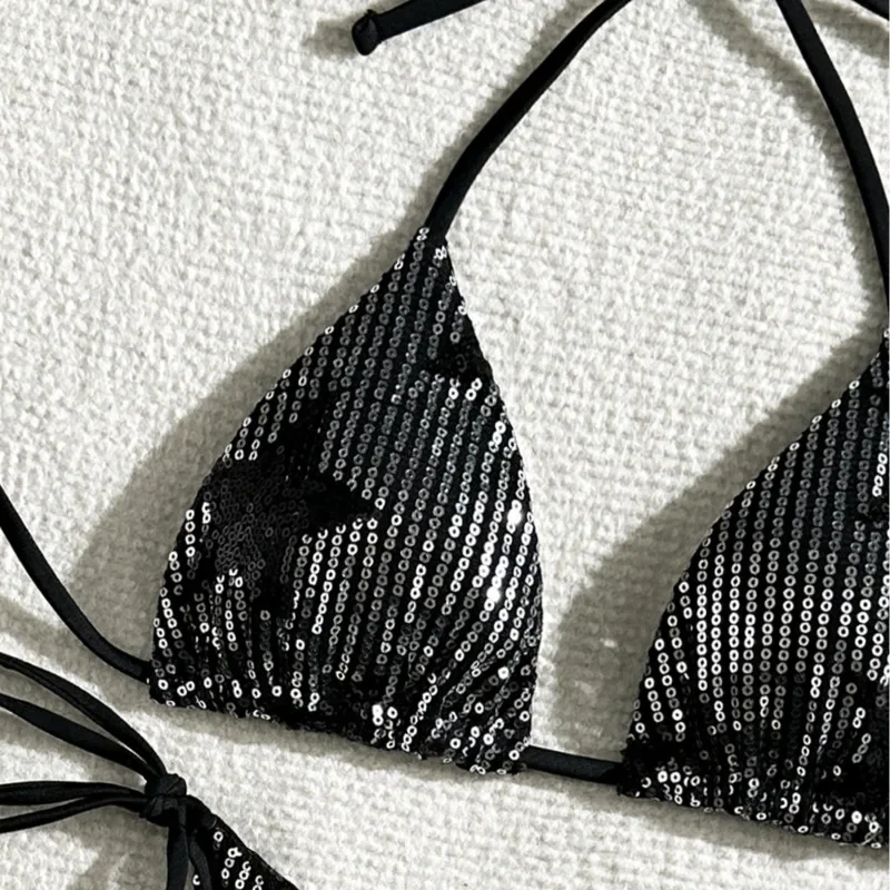 Блестящие сексуальные купальники-бикини, женские купальники с эффектом пуш-ап, женские пляжные купальники, купальные костюмы, бразильский комплект бикини, купальщица в бассейне