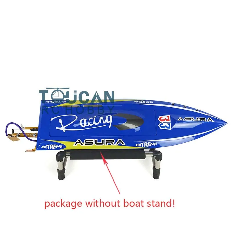 DTRC Toucanhobby H750 Fiber Glass Blue Electric Racing RTR RC Boat W/ Motor Servo ESC Battery