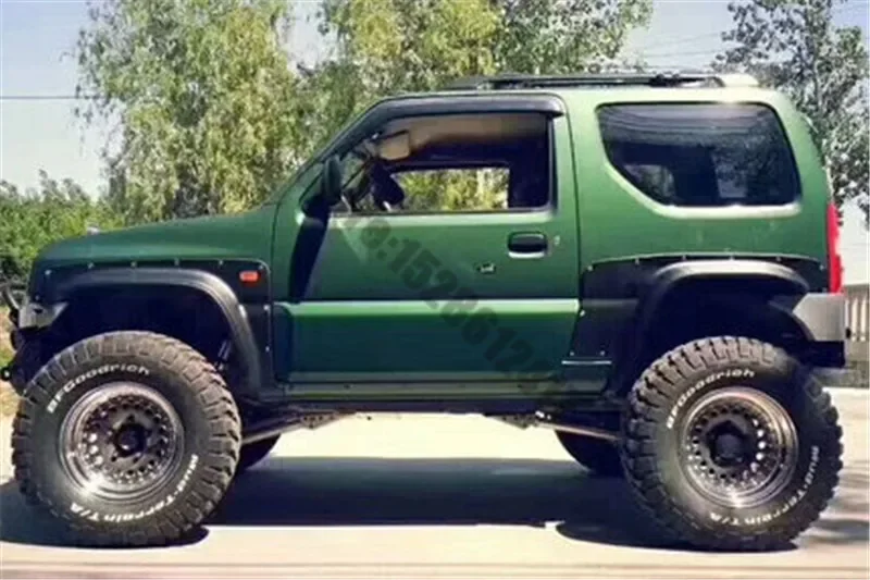 

Для Suzuki Jimny 1997-2018, матовые черные круглые дуговые Брызговики для колес, грязевые щитки, брызговики, брызговики, автомобильные аксессуары