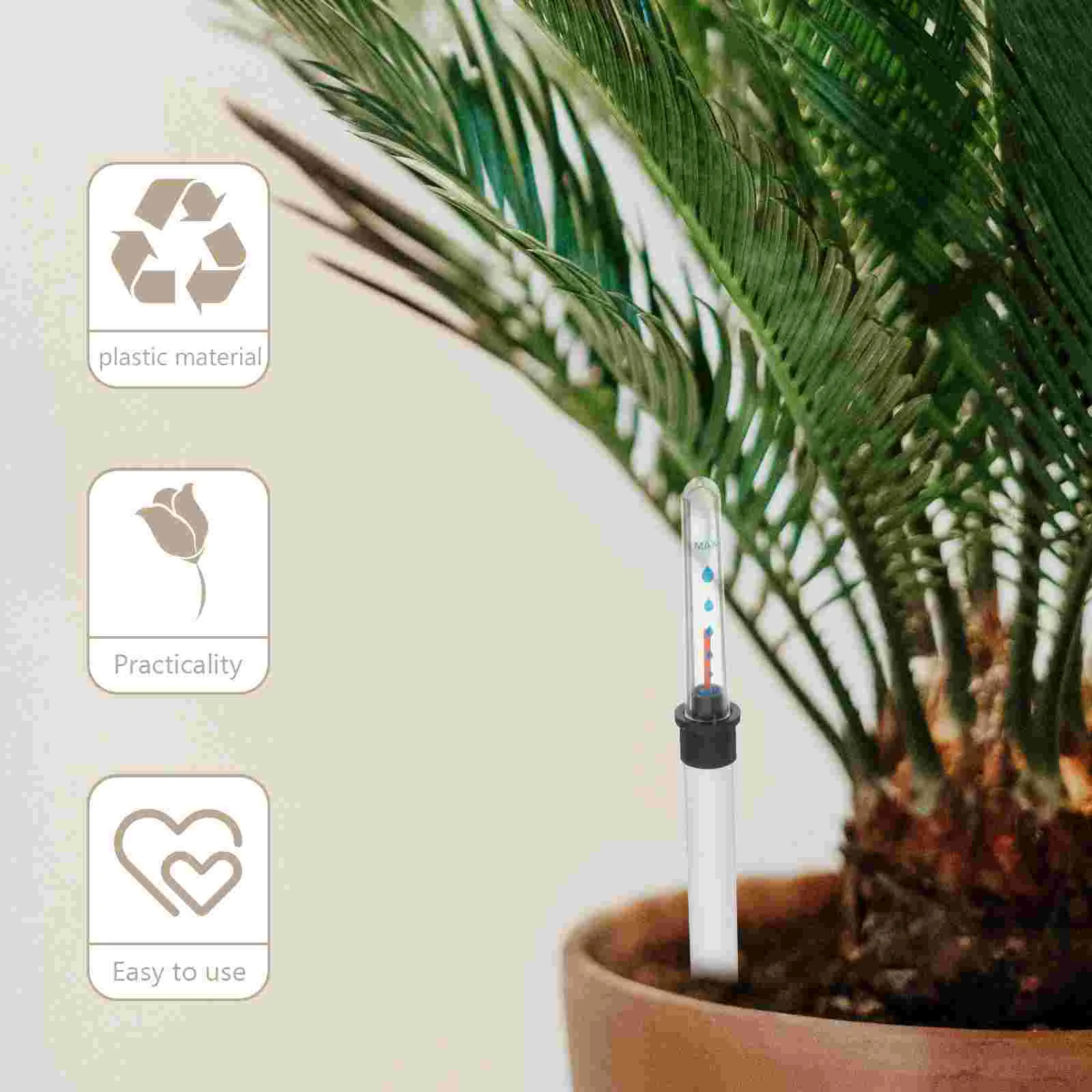 Medidores indicadores de nível de água vasos de plantas indicadores de umidade medidor casa plantas falta lembrete escala vasos de flores