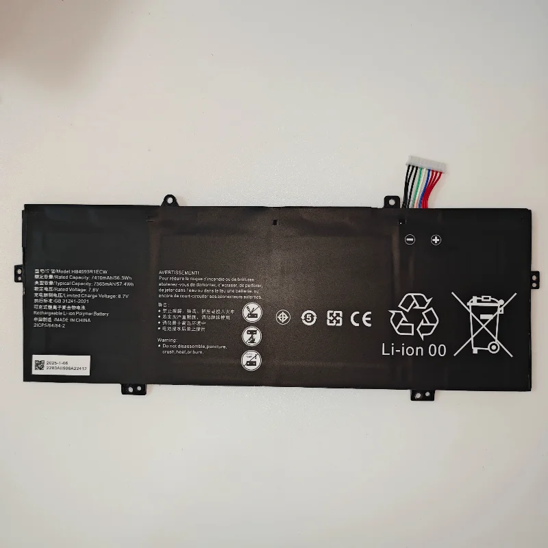 HB4593R1ECW-22 7.64V 7410wAh  56Wh HB4593R1ECW-22A for Huawei MateBook 14 2020 2021 Series KLVL-WFH9 KLVD-WFH9  MACHD-WFE9