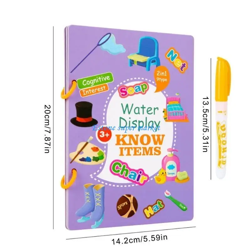 090B zabawka malarska z kolorowanką wodną i długopisem dla dzieci rzemiosło artystyczne akwarela szkicownik dla malucha wczesna