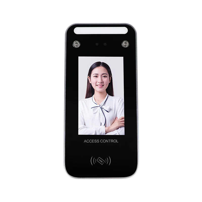 AI Face Recognition Night Vision TCP Access Control System Card Terminal Employee Attendance Machine 4.3-inch Screen Biometric
